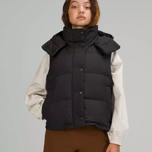 Lululemon Wunder Puff Cropped Vest - Black - Size 4 - NWT